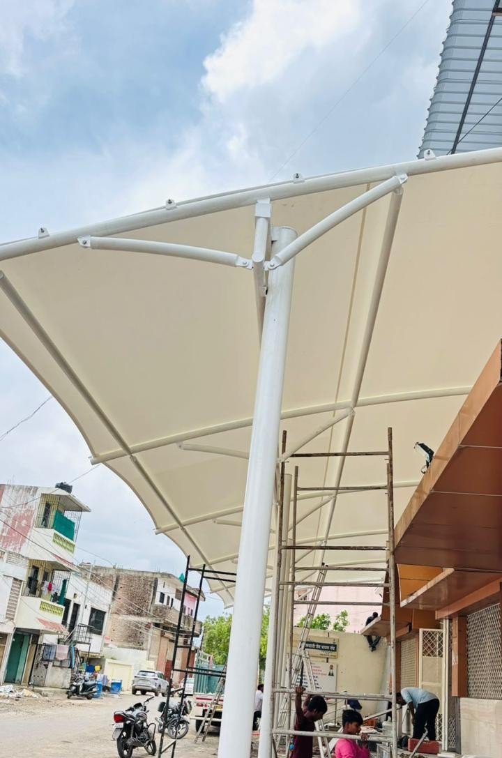 One Side Slope Tensile Structure